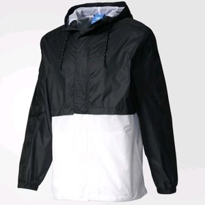 adidas ORIGINALS BERLIN WINDBREAKER BLACK WHITE JACKET zip up